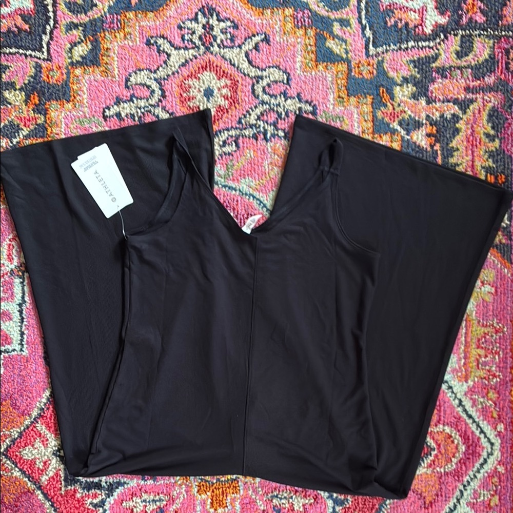 Athleta Wind Down Sleep V Neck Romper- S NWT